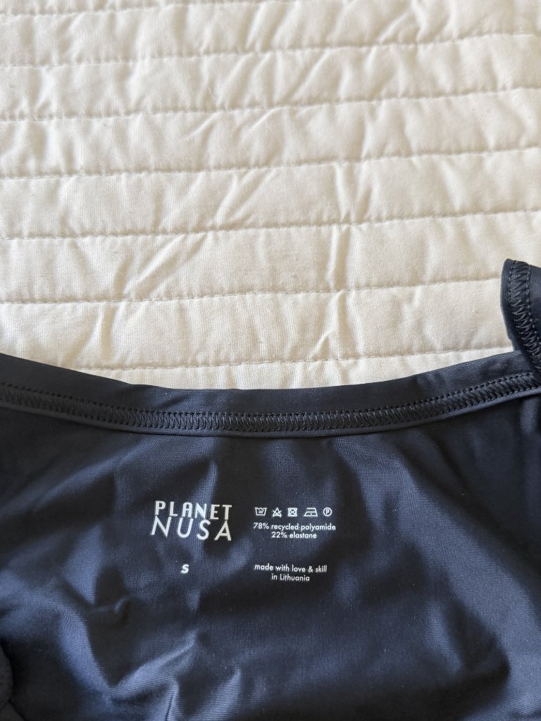 Nwot Planet Nusa Square Neck Sports Bra Black — image 3 of 3